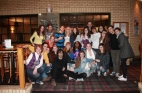 Last night party at a bowling alley Last night party at a bowling alley