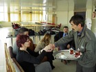 38 Usak, teachers debating at another school