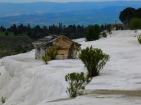 Pamukkale, a tomb in the snow Pamukkale, a tomb in the snow